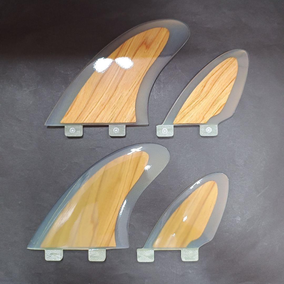 ウッドコア　クワッドフィン　FCS対応　ショートボード　ミッドレングス