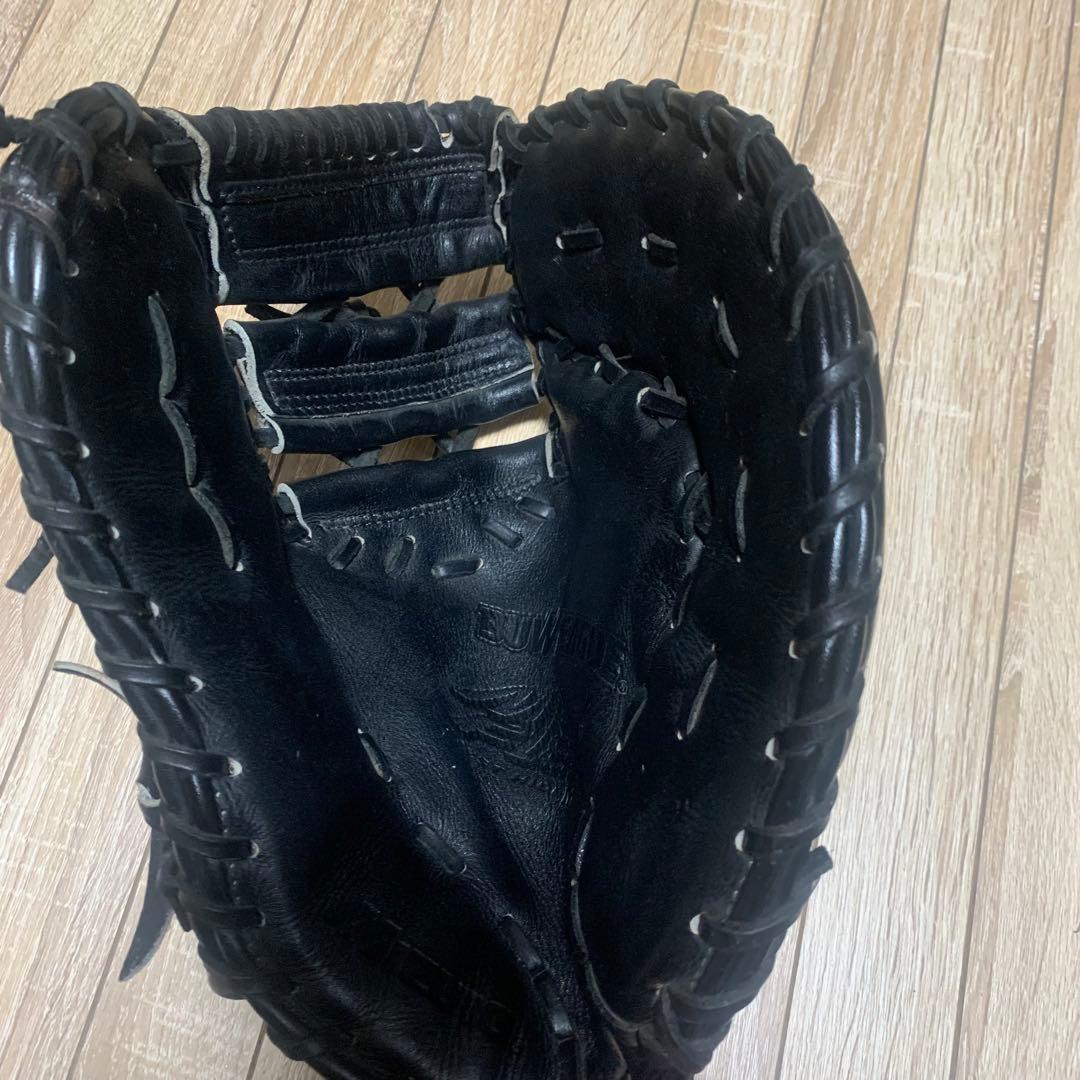 ミズノ ビューリーグ ファーストミット　軟式用　赤ビュー　ビックM 右投げ用