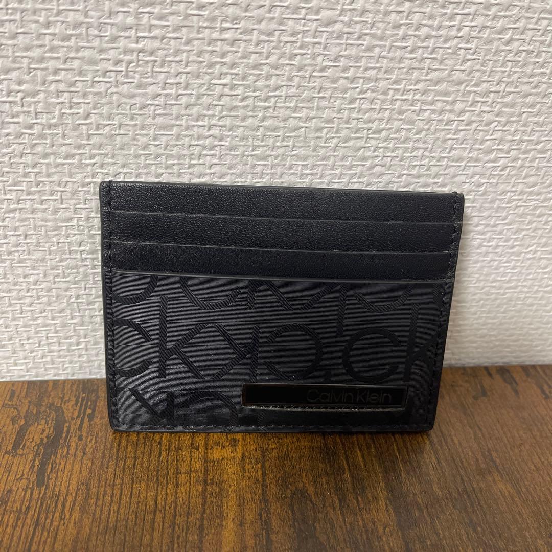  カルバンクライン カードケース ブラック 黒 中古品