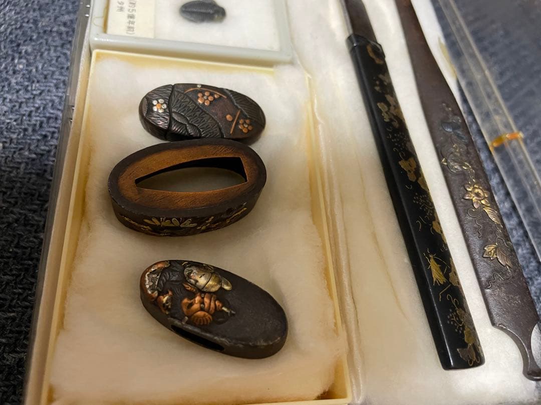 橋さん専用　漆器セット 金箔装飾 と化石