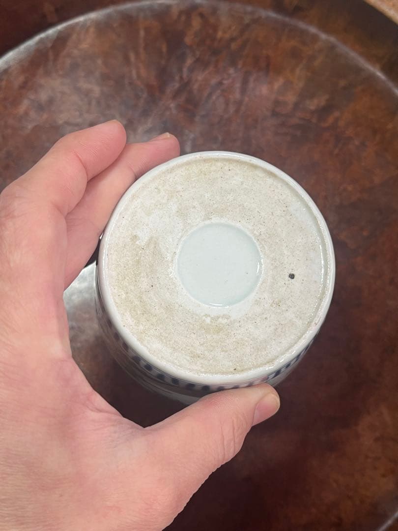 蕎麦猪口　そばちょこ　色絵　大振り　そば猪口　古伊万里　民芸　民藝　くらわんか