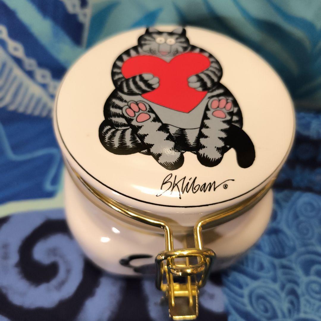 ハワイ　クリバンキャット キャニスター 蓋付き密閉容器 傷あり