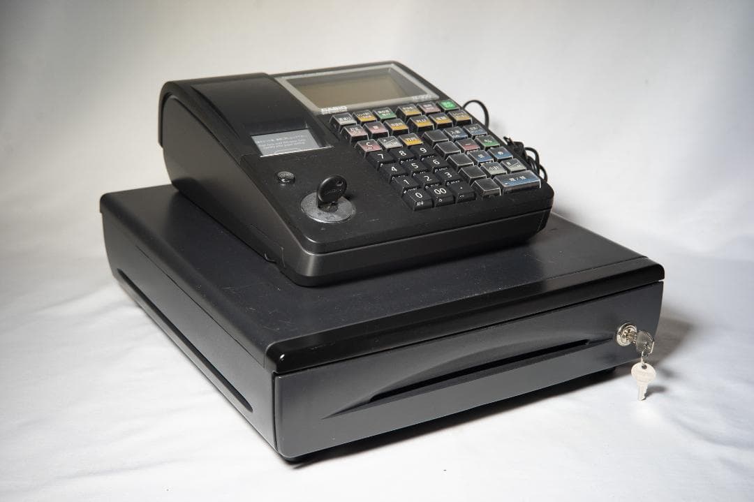 カシオレジスター TE-300 CASIO ブラック 黒