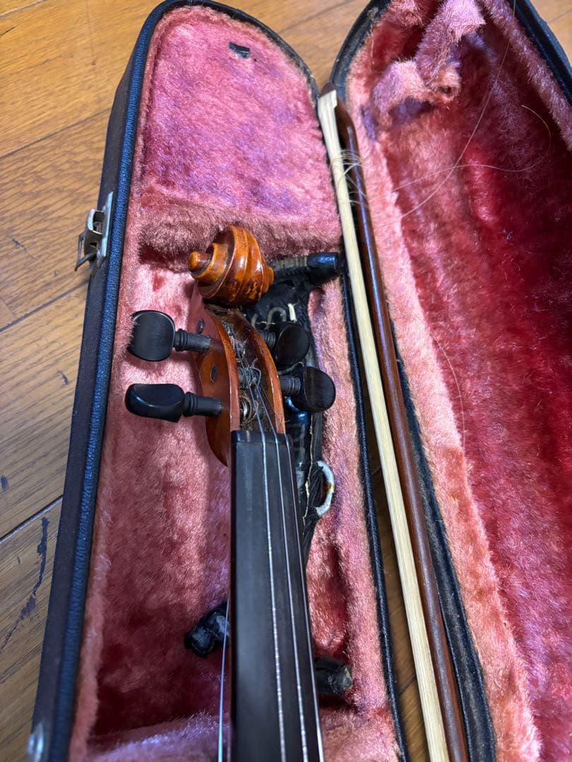 バイオリン本体 木製 4弦 ケース付き
