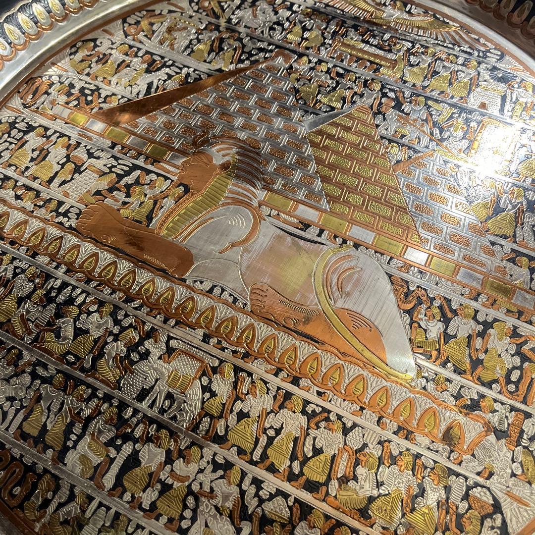 古代エジプト絵　お盆