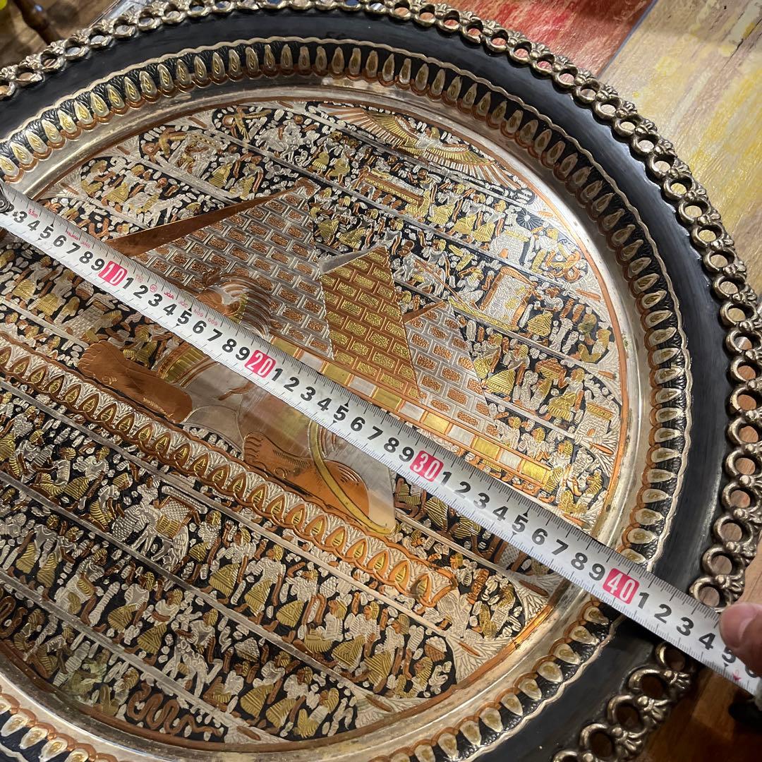 古代エジプト絵　お盆