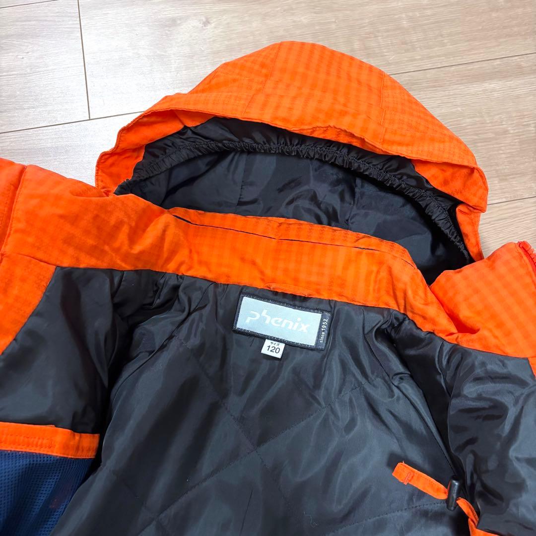 【極美品】フェニックス スキーウェア　ノルウェー キッズ　120 オレンジ　紺