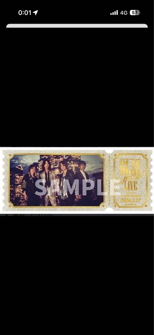 GLAY グレイ　 ライブ　アクリルブロック　50周年　スペシャル　グッズ