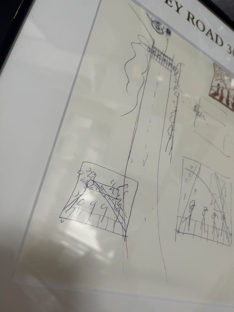 専用 ビートルズ Abbey Road 30周年記念 額装アート アビイロード