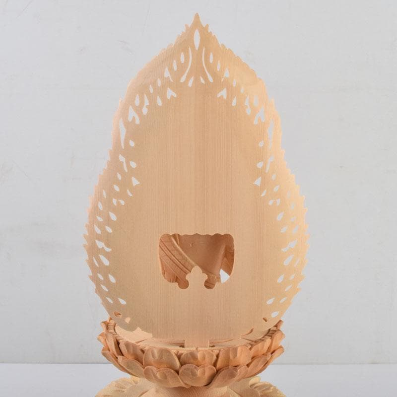 仏教美術　桧彫刻　大日如来坐像　仏像　華鬘台　C　8801