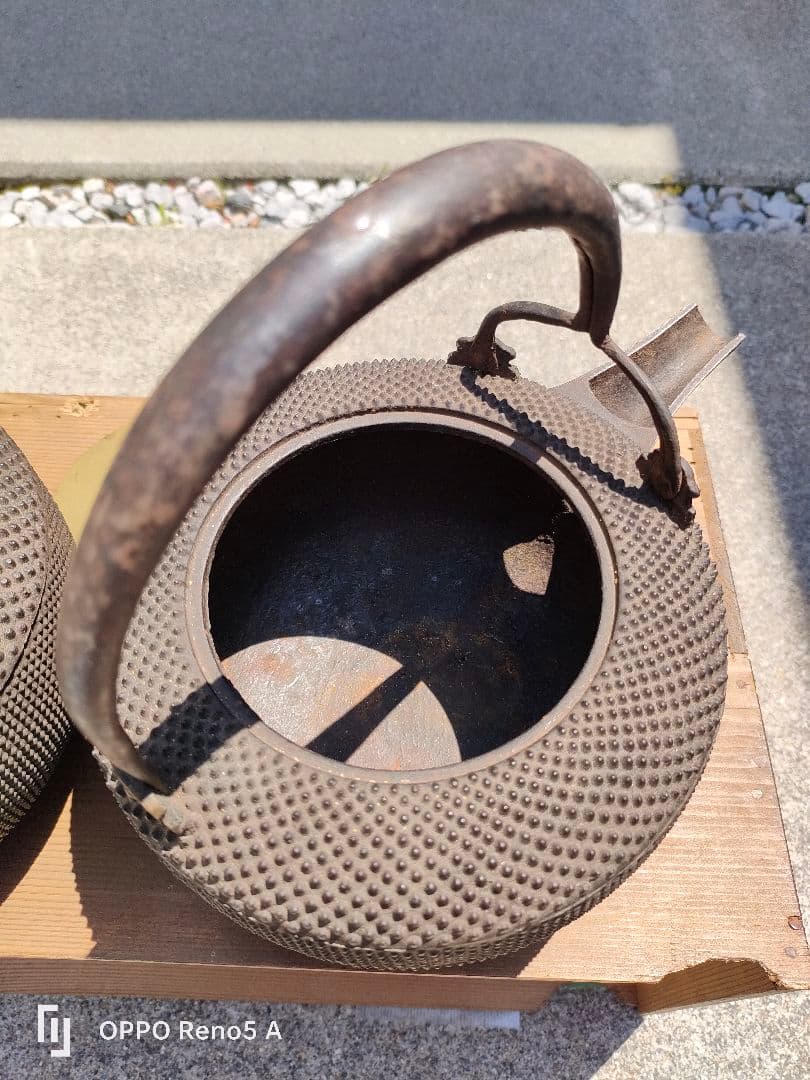 蔵出☆天保時代　 骨董品　鋳鉄　茶　一点から　天保時代　花器　アート　レトロ