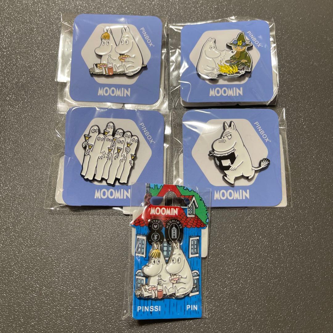 ムーミンピンバッジ五個セット