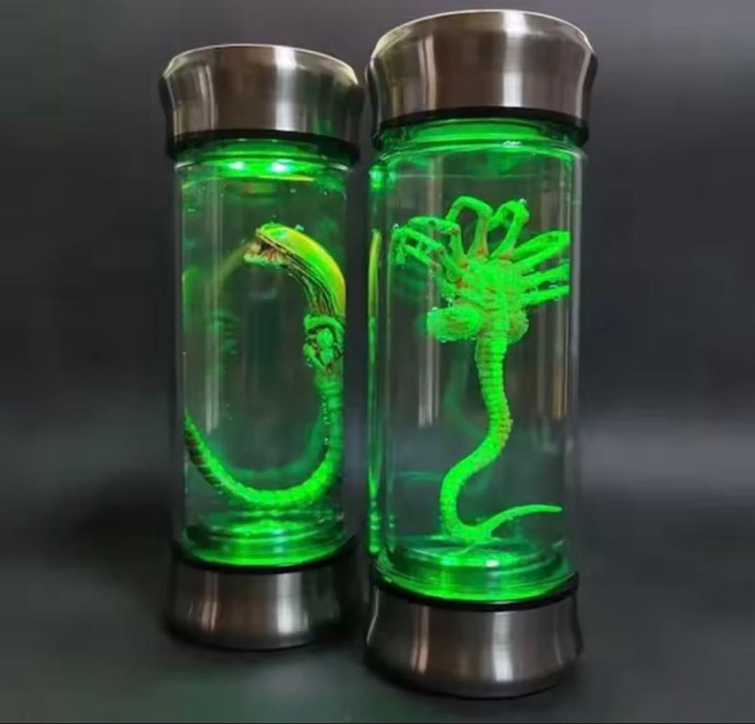 【新品】エイリアン 標本風 LEDライト フィギュア カプセル SFホラー