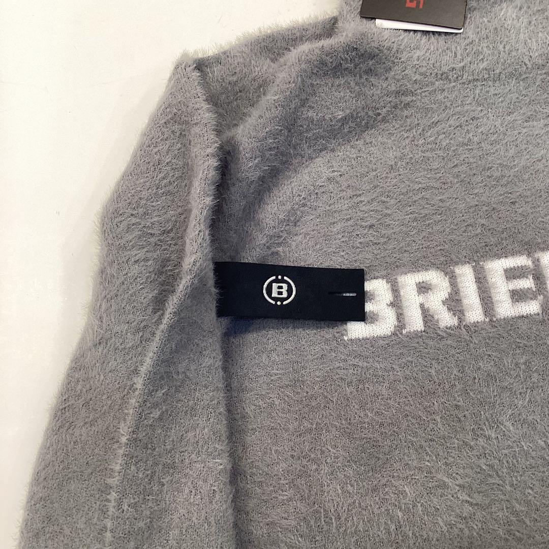 新品　BRIEFING SHAGGY LOGO TURTLENECK KNIT