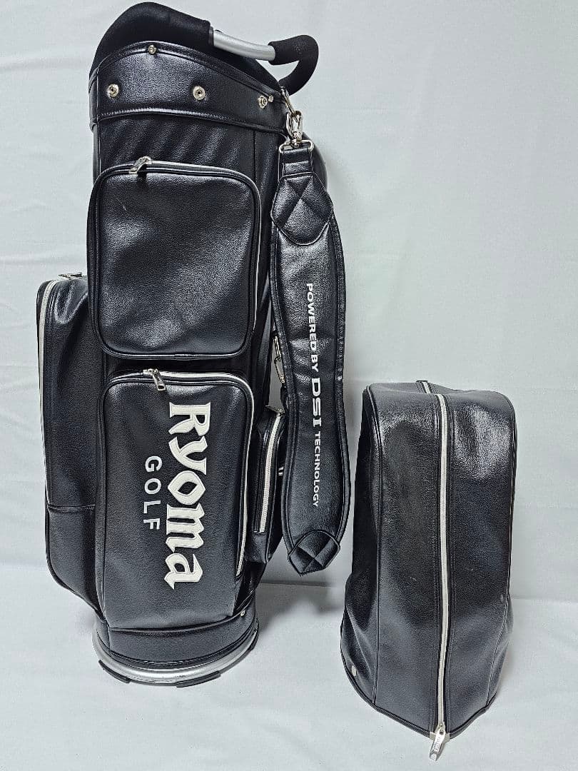 リョーマゴルフ 　軽量キャディバッグ 　9インチ　 5分割　3.2kg　ブラック