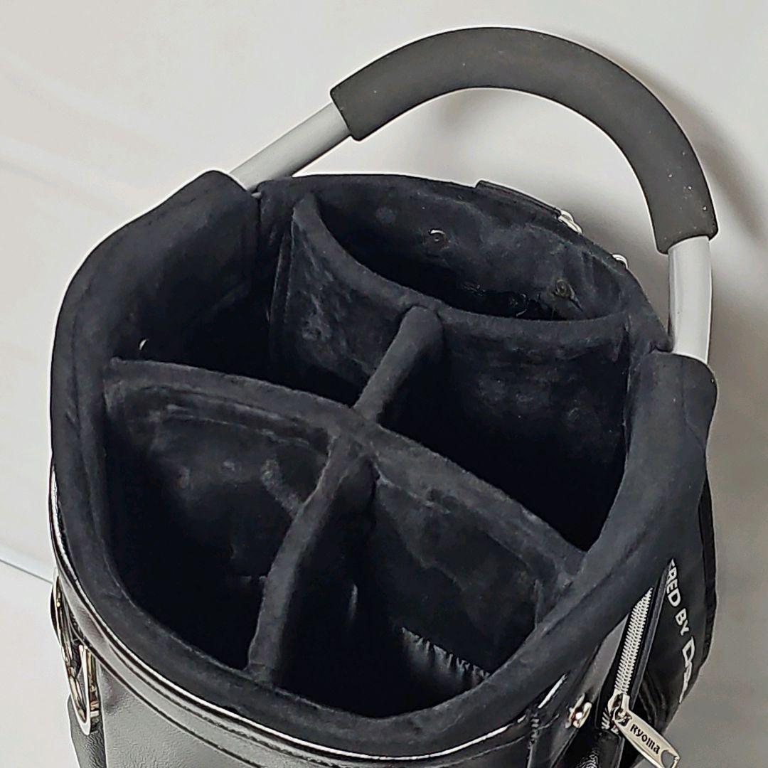 リョーマゴルフ 　軽量キャディバッグ 　9インチ　 5分割　3.2kg　ブラック