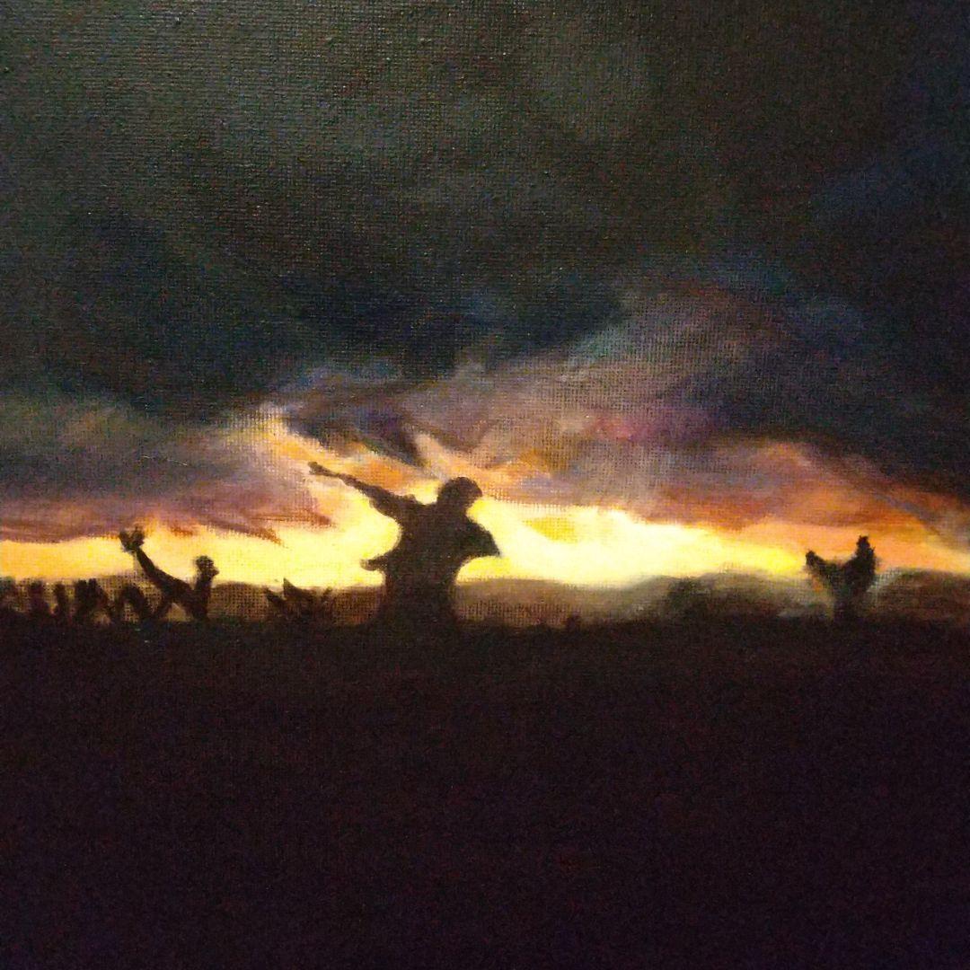 油絵 風景#1 40X80X1.5cm