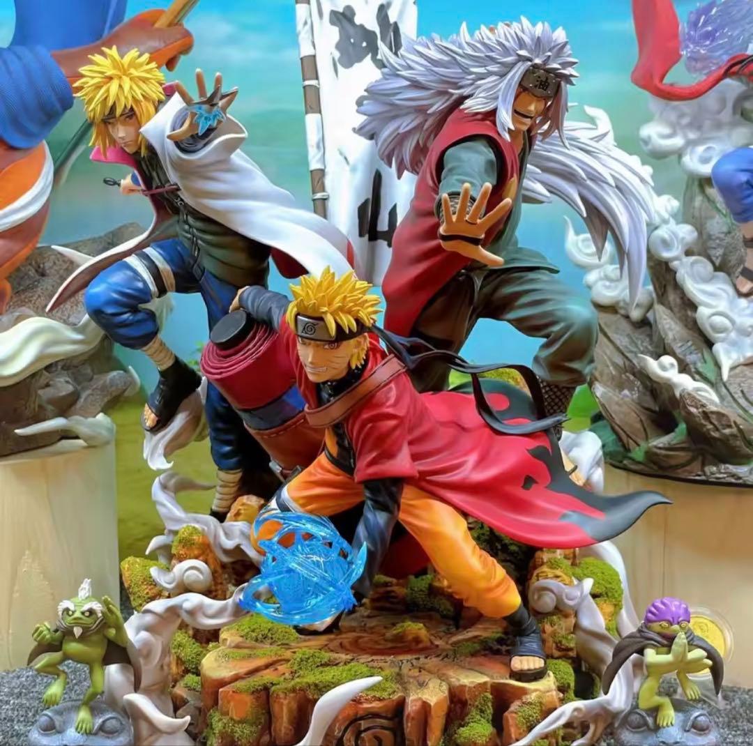 「激レア」NARUTO -ナルト- 師弟3人フィギュア（ナルト・自来也・ミナト）