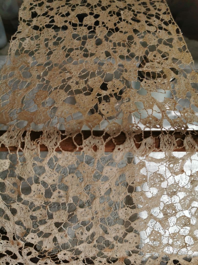 16〜17世紀アンティーク フレミッシュレース 考古学的ボビンレース 45㎝単位