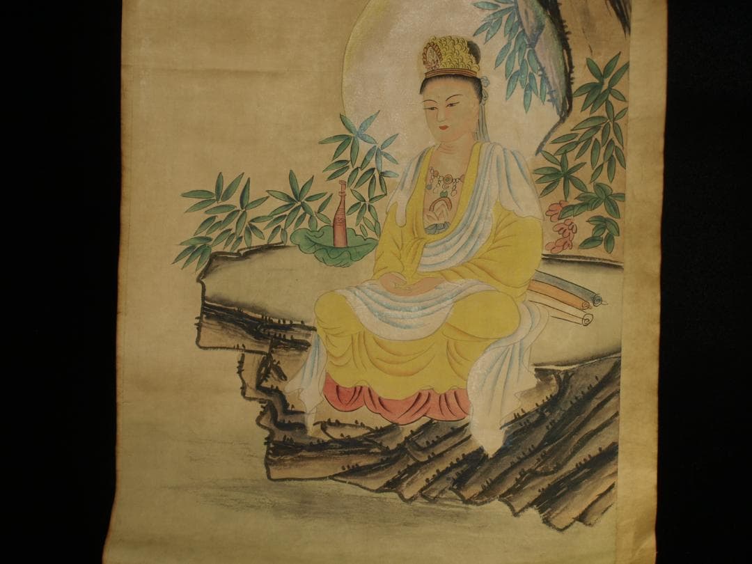 骨董市仕入れ品　中国北宋時代の掛軸　激安骨董品　肉筆保証 BD147A8-1