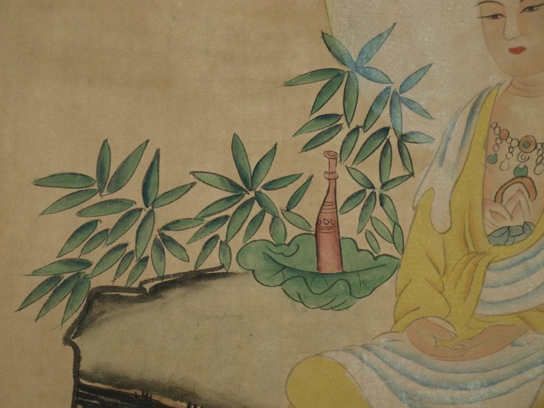 骨董市仕入れ品　中国北宋時代の掛軸　激安骨董品　肉筆保証 BD147A8-1