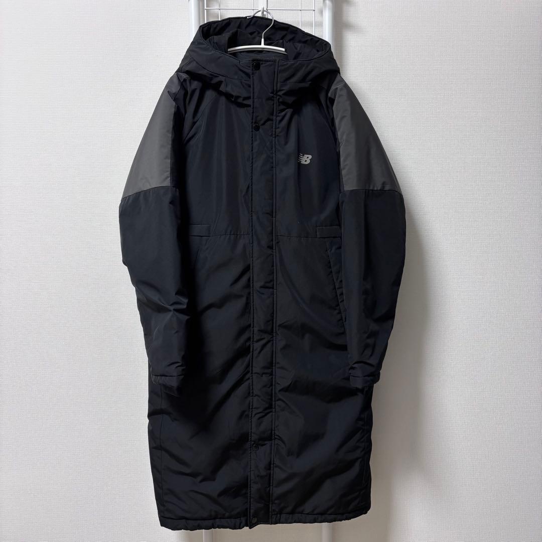 アキペロ　New Balance ニューバランス　ブラック ベンチコート