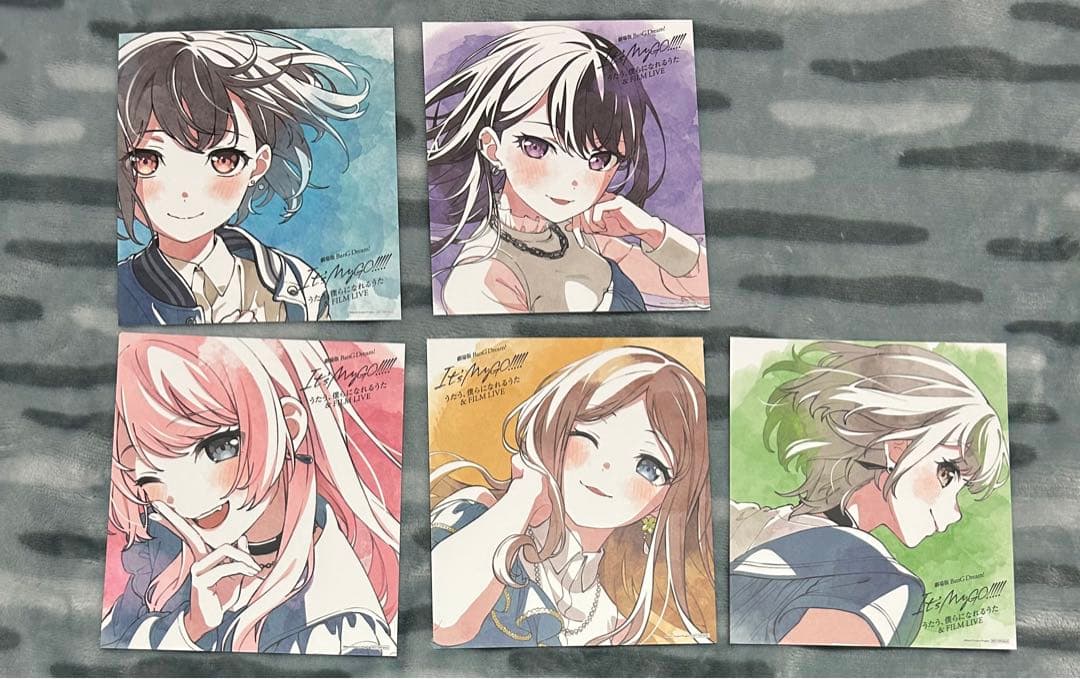 バンドリ MyGO!!!!! 映画　入場特典　色紙風カード　後編　コンプリート