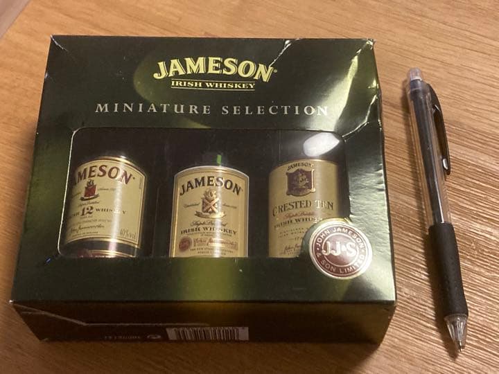 レア 希少品 JAMESON ミニチュアボトル 3本セット 箱入り