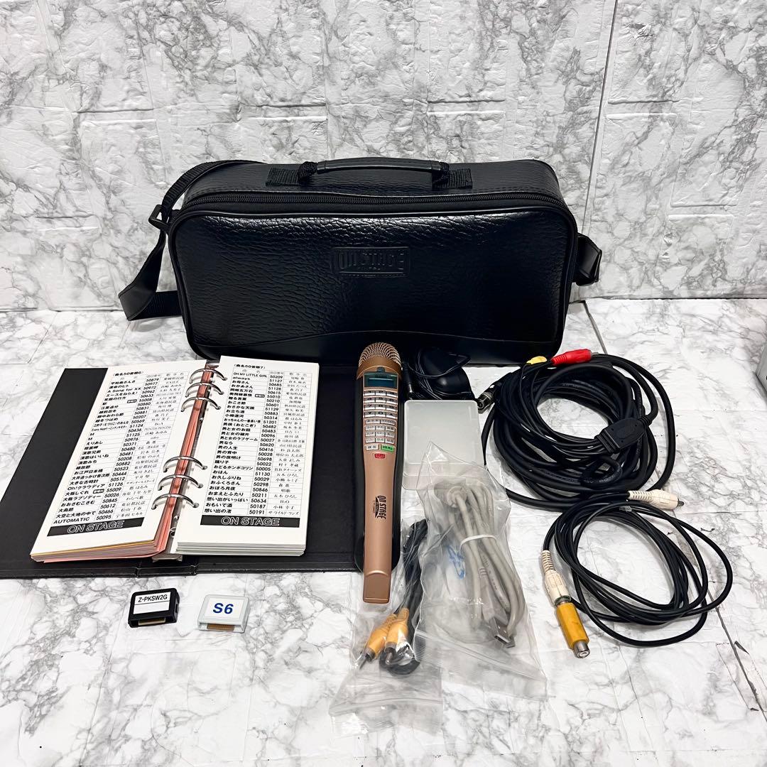 【動作品】オンステージ カラオケマイク Z-PK1200GT 曲カートリッジ2本