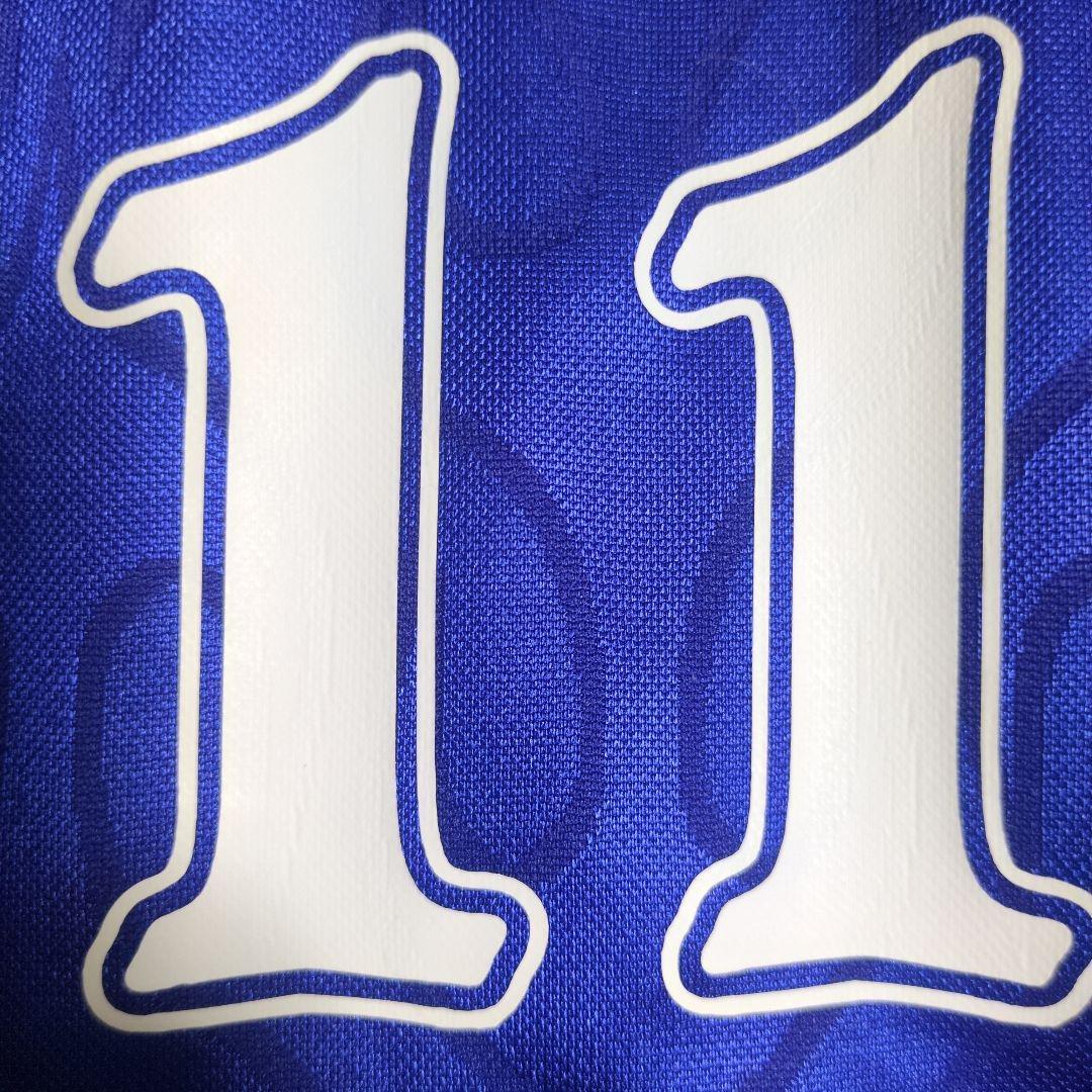 日本代表 1998 ホーム 炎 ユニフォーム 三浦知良 アシックス正規品Оサイズ