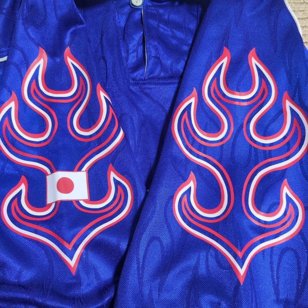 日本代表 1998 ホーム 炎 ユニフォーム 三浦知良 アシックス正規品Оサイズ