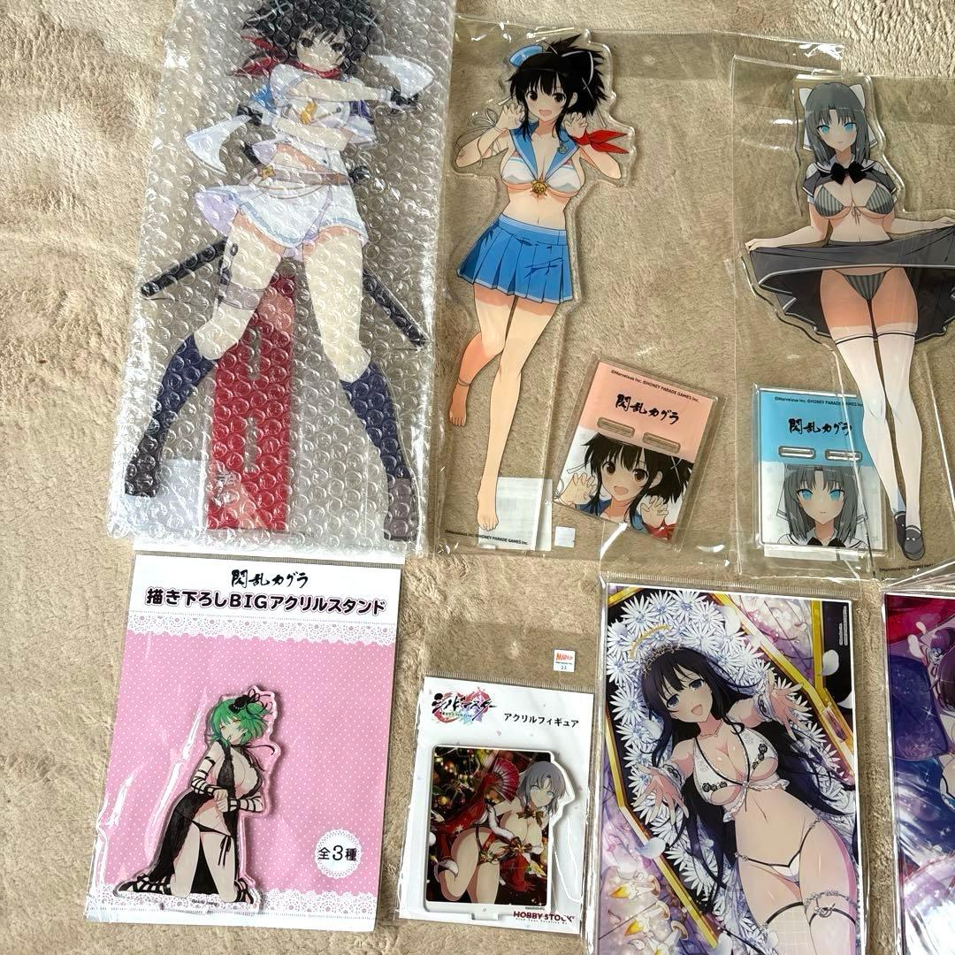 【閃乱カグラ10点商品】 全て新品未開封品です。 アクリルスタンド タペストリー