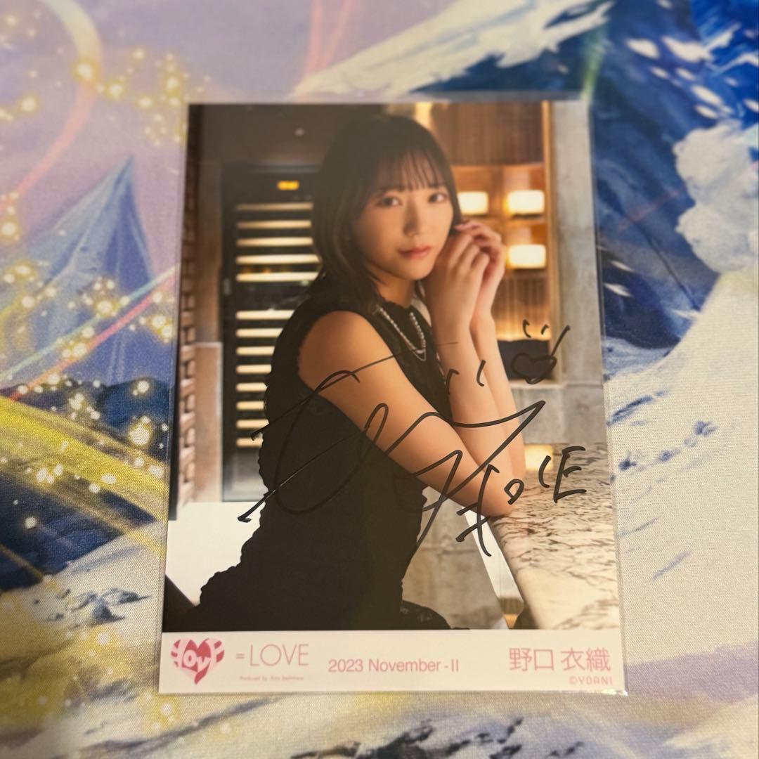 イコラブ 野口衣織 直筆 ラストノートしか知らない mv チュウ