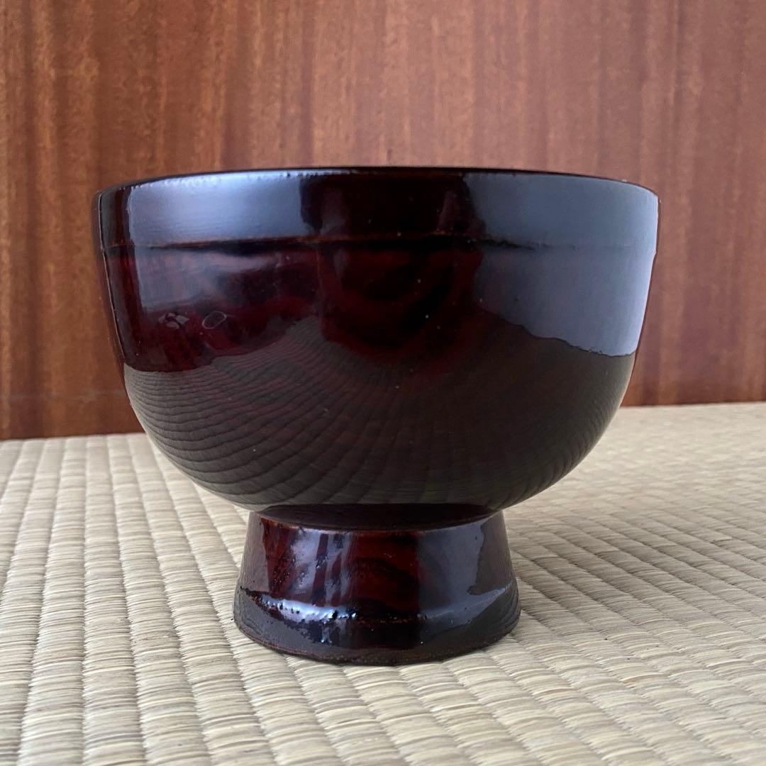 合鹿椀①未使用 輪島塗 けやき 木地呂 合鹿椀 布着せ 内黒