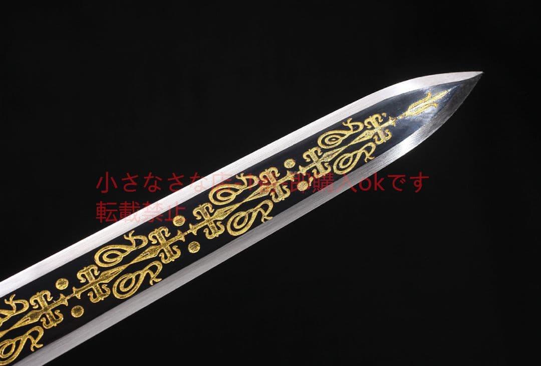 純銅劉備剣爛花工芸高マンガン鋼 古兵器 武具 刀装具 日本刀 模造刀 居合刀