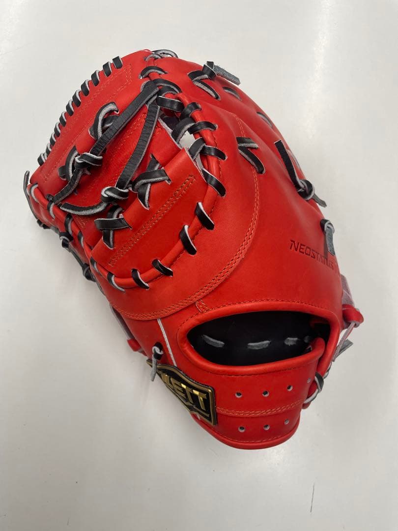 k*u様 新品 ゼット ネオステイタス 少年軟式用ファーストミット 左投用