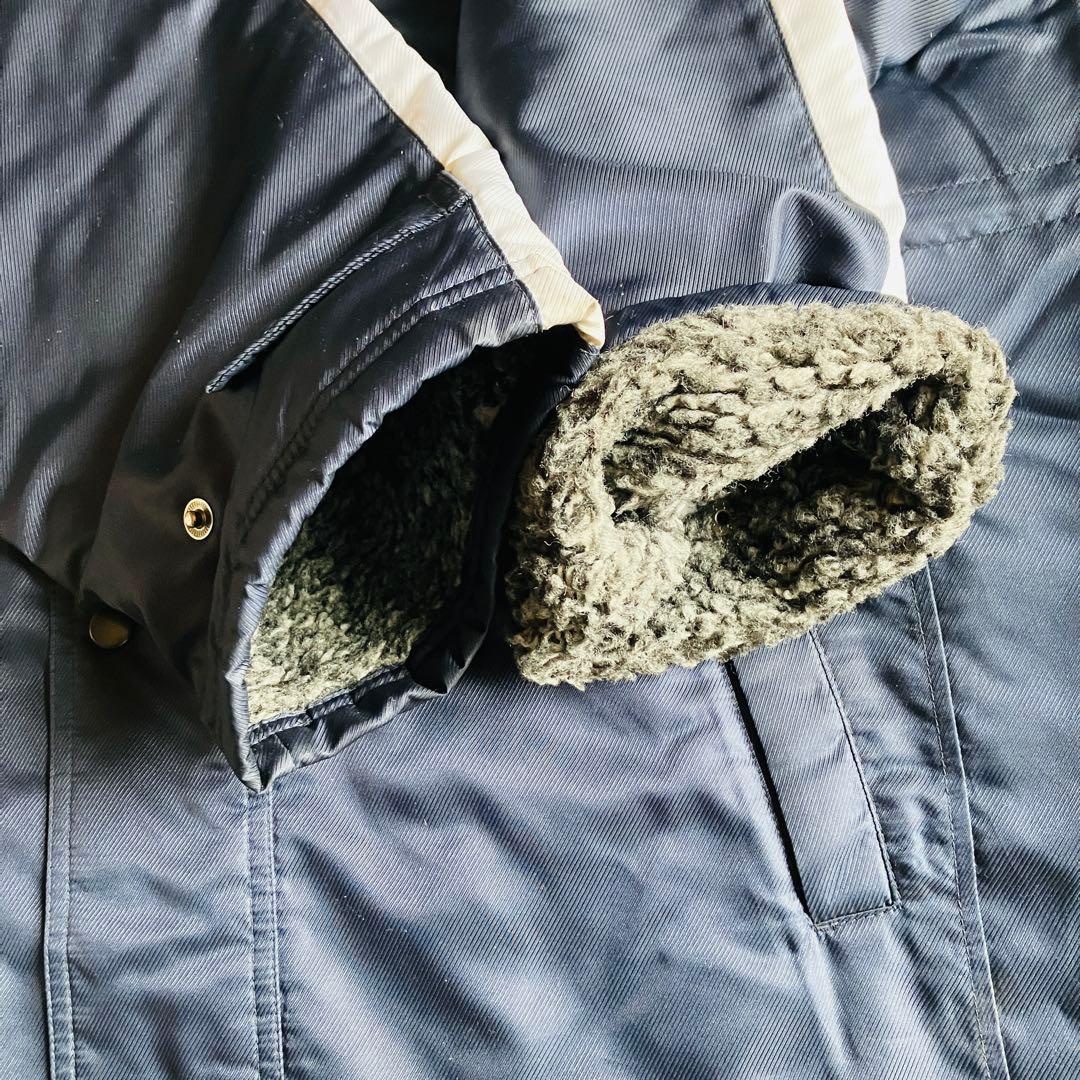 NIKE ナイキ　ベンチコート　ロングアウター　裏ボア　キルティング　刺繍　M