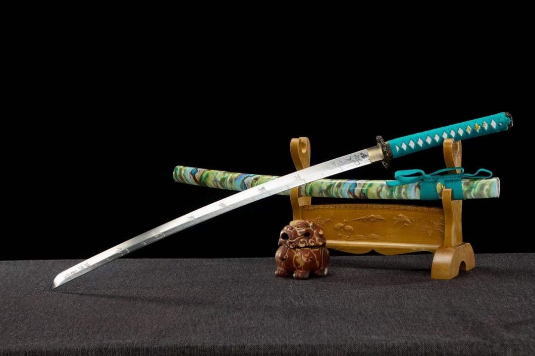 翠竹武士刀-高性能マンガン鋼 武具　刀装具　日本刀　模造刀 居合刀