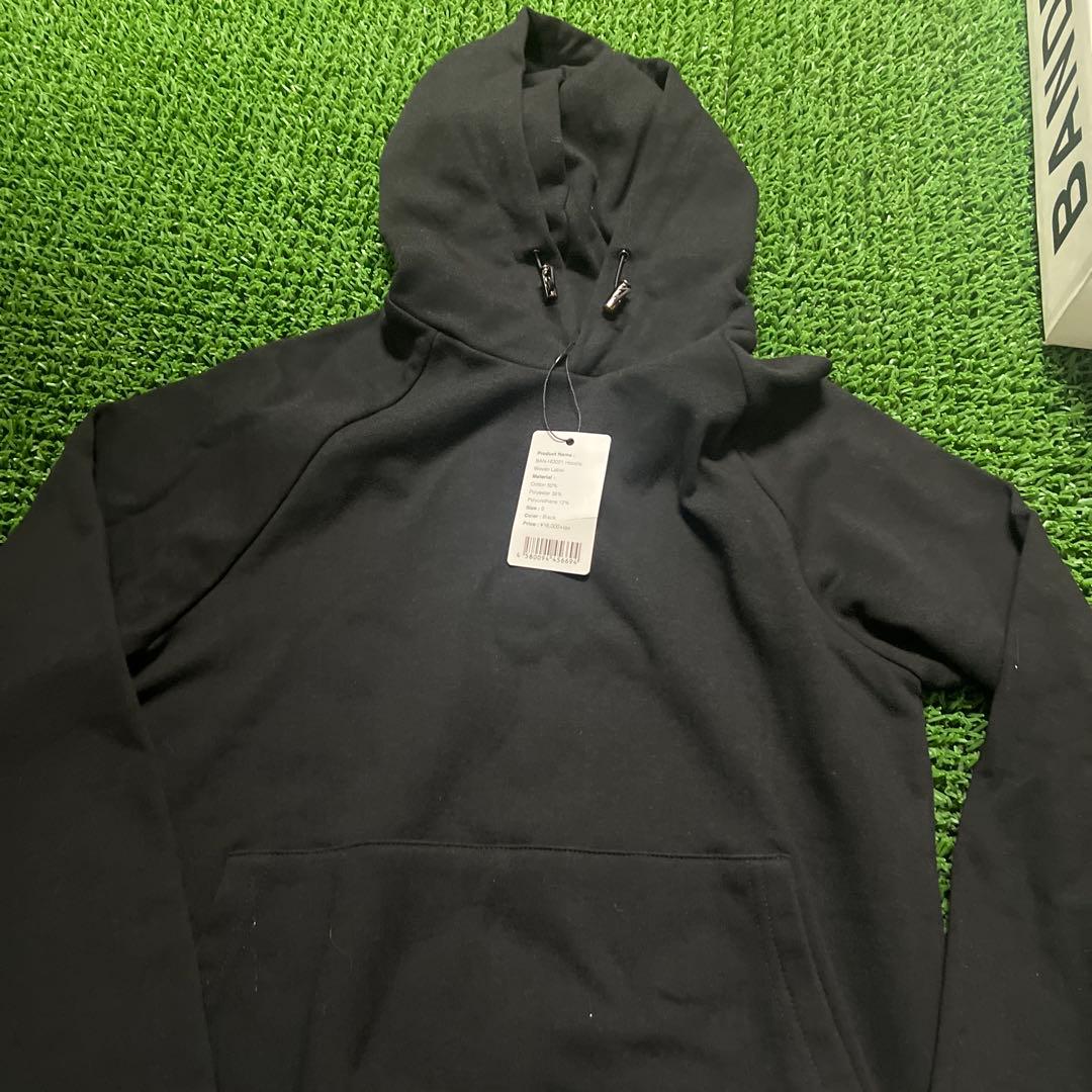 BANDELブラックフーディパーカー