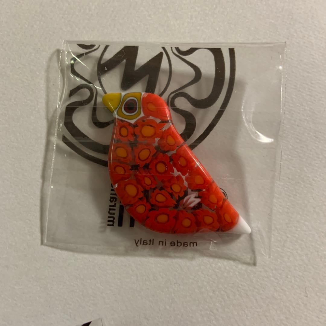 エルコーレモレッティ　ムラーノガラス　ヴェネチアンガラス　鳥　箸置き