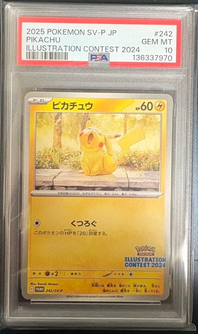 ポケモンカード　ピカチュウ プロモ　イラストレーションコンテスト2024