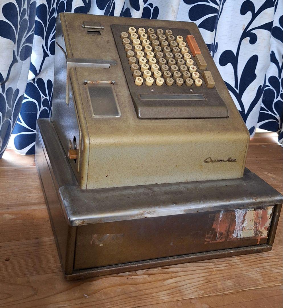 ビンテージ　レジスター　日本製 グレー　キング工業　インダストリアル