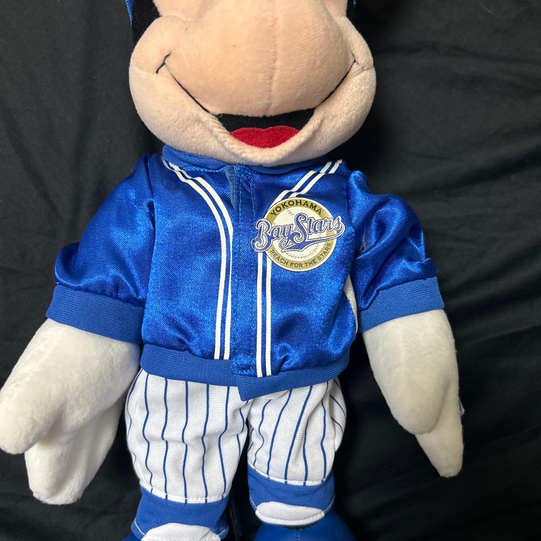 ミッキーマウス 横浜ベイスターズ ぬいぐるみ ポージング 未使用 タグ付き