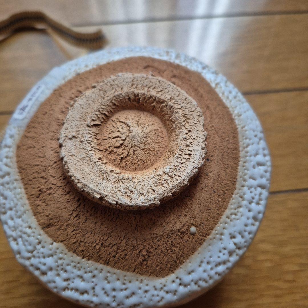 志野焼 田部井健二 茶碗 木箱付き