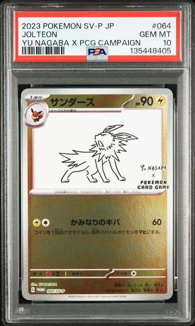 新ケース YU NAGABA ブイズ9種+ピカチュウ PSA10 10枚連番