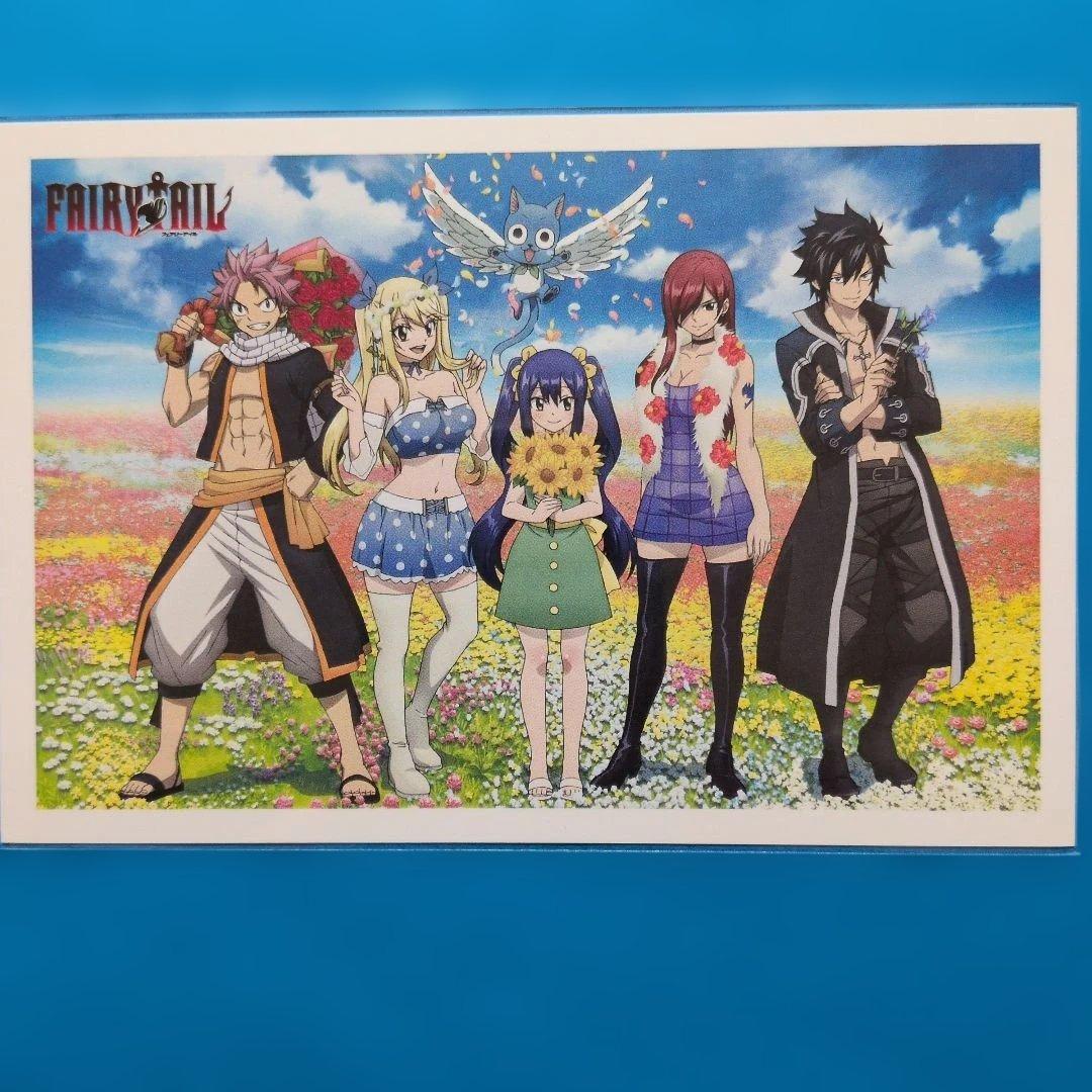 フェアリーテイル　キャラアクリルフィギュア　集合デザイン　ポストカード