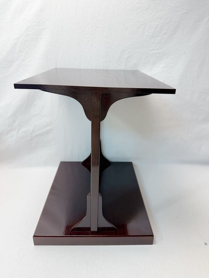 ほぼ未使用 茶道具 溜塗 小及棚 台 藪内流 遠州流 石州流 水指棚 元箱