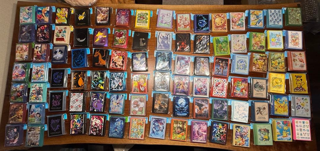ポケモンカード　デッキシールド92個　カードケース42個　未開封品まとめ