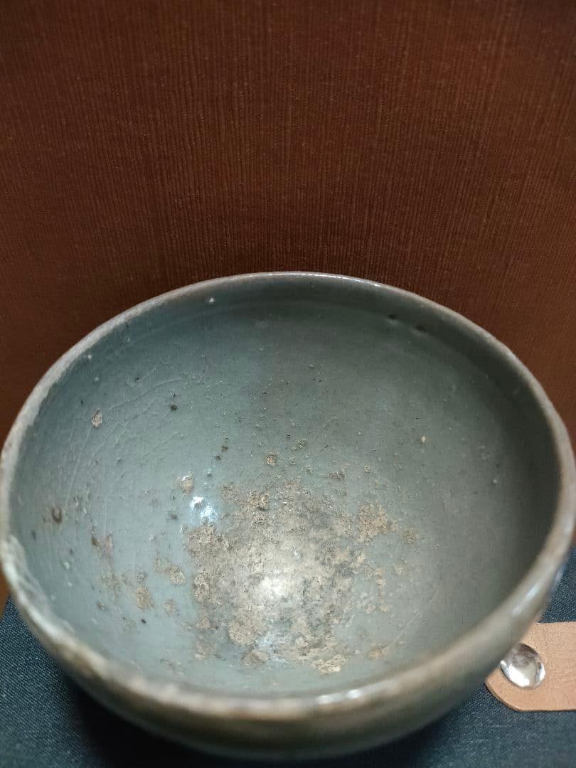高麗湯呑　青磁　時代物　朝鮮半島美術　骨董アンティークNo.320