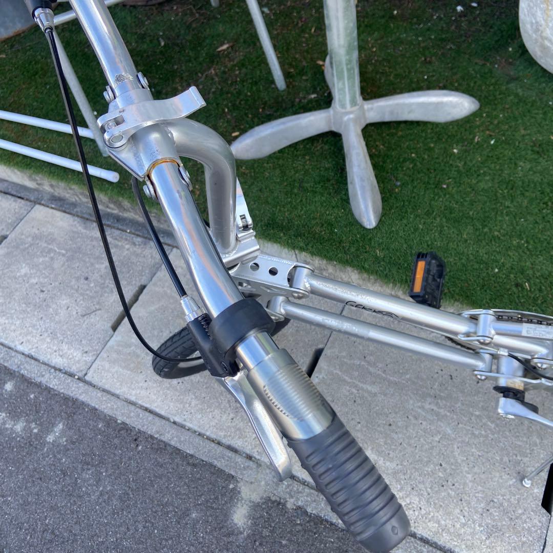 GEKKO ゲッコウ⭐️折りたたみ自転車　シルバー　【3614】